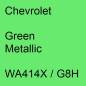 Preview: Chevrolet, Green Metallic, WA414X / G8H.